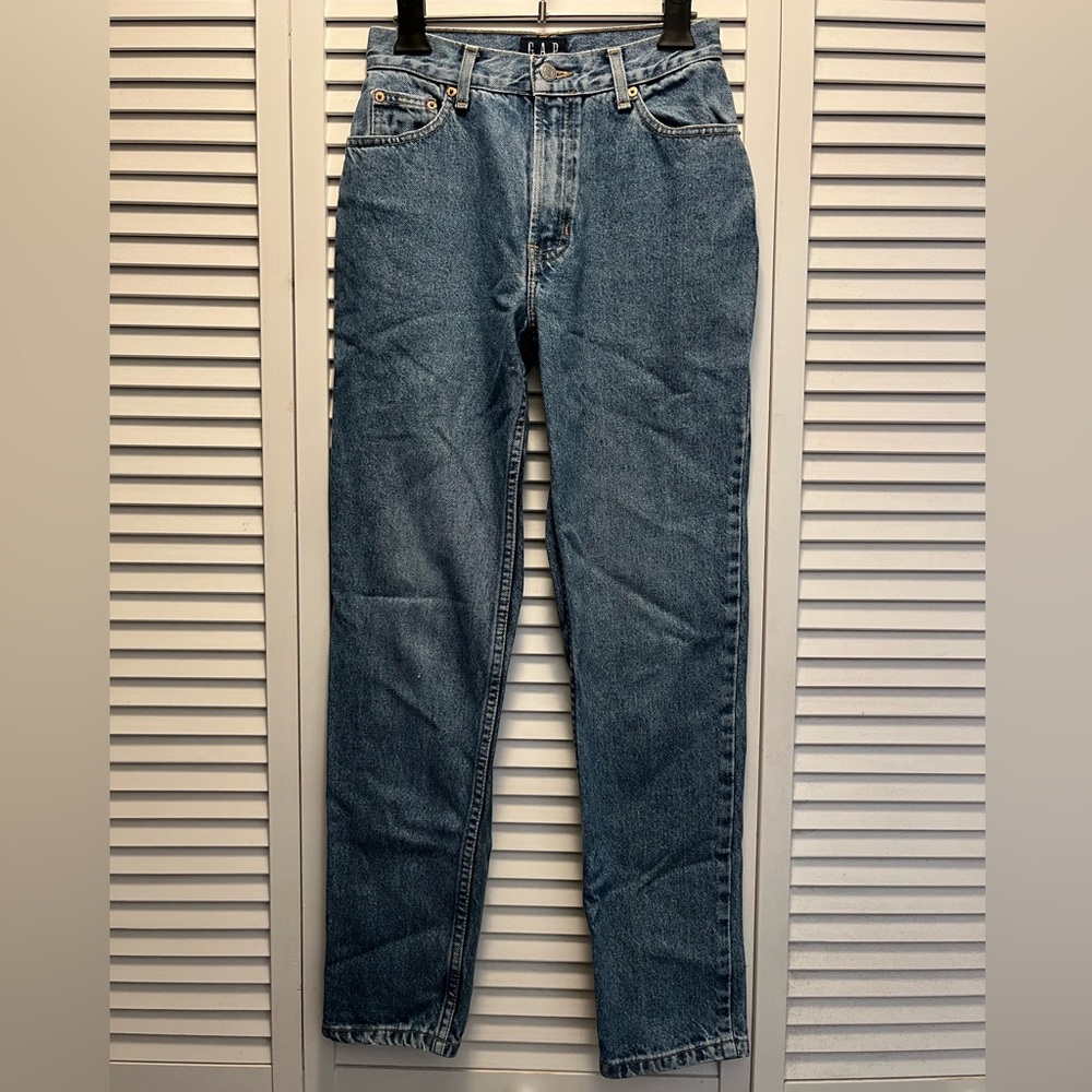 GAP Slim Fit Straight Leg Denim Jeans Size 4 Regular